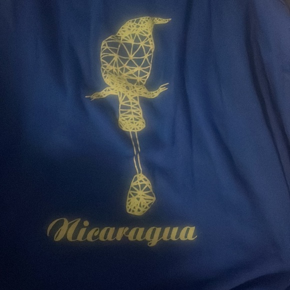 Large Blue and Lime Green Nicaragua Tank Top in Excellent Condition - Picture 2 of 4